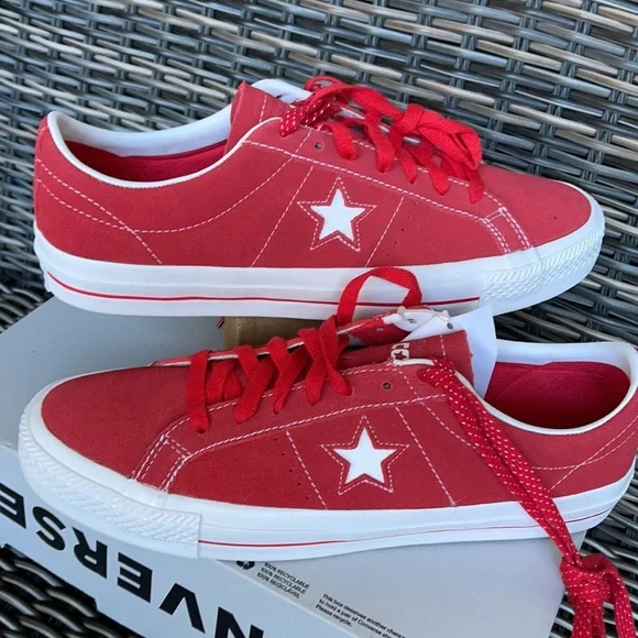 Converse One Star Pro OX University Red/White MEN`S - Picture 11 of 16